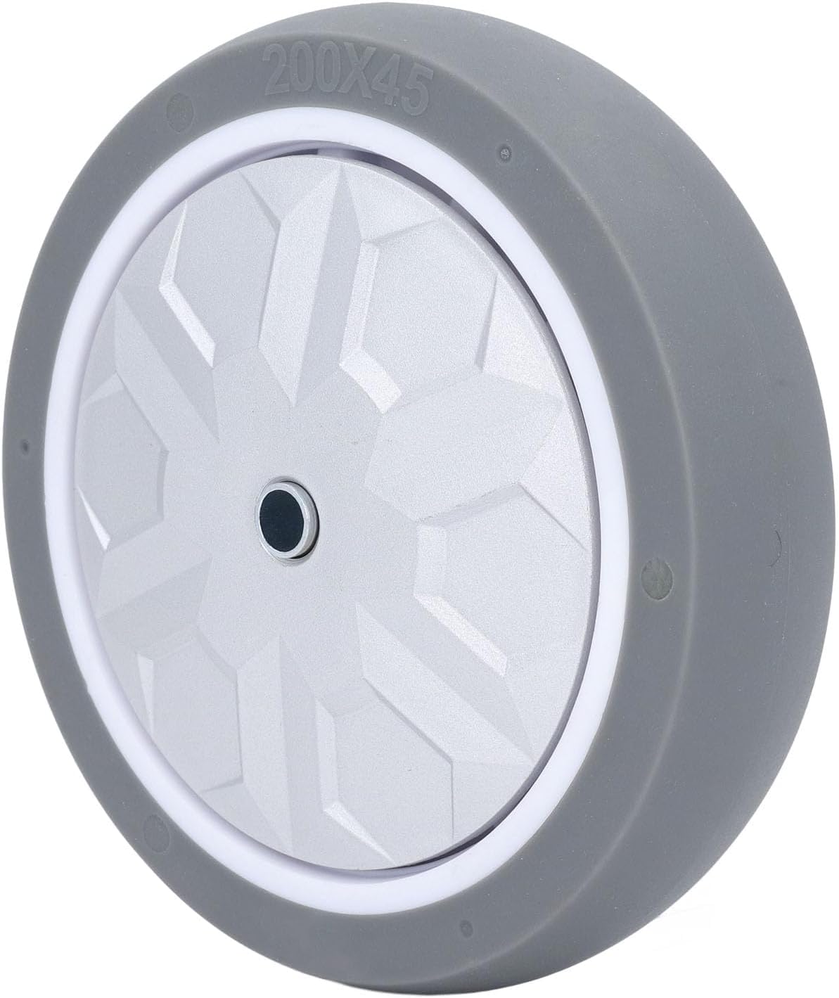Hand Truck Wheel, Hand Truck Wheel, Solid Rubber 8 Inch 300kg Load Capacity Quiet Solid Rubber Replacement Caster Wheels