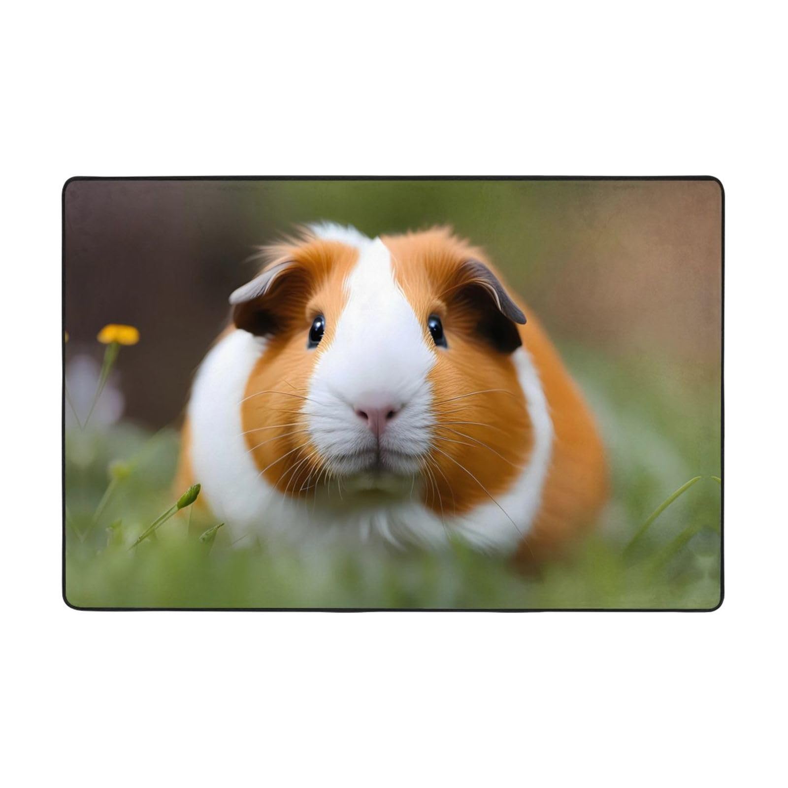 Tapis flanelle doux HYTTER motif cochons d'Inde grand format durable 182 cm