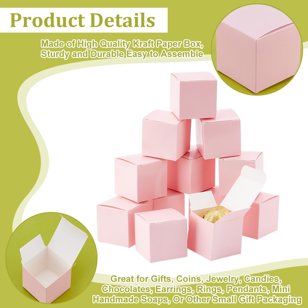 30 Boîtes Cadeaux Kraft Blanc 8x8x4cm - Emballage Cadeau DIY - Pour Fêtes, Mariages, Anniversaires