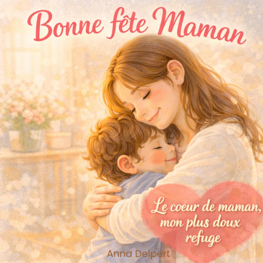 Bonne fête Maman – Le cœur de maman, mon plus doux refuge: Livre cadeau tendre et illustré pour la fête des mères, à offrir de la part d’un enfant