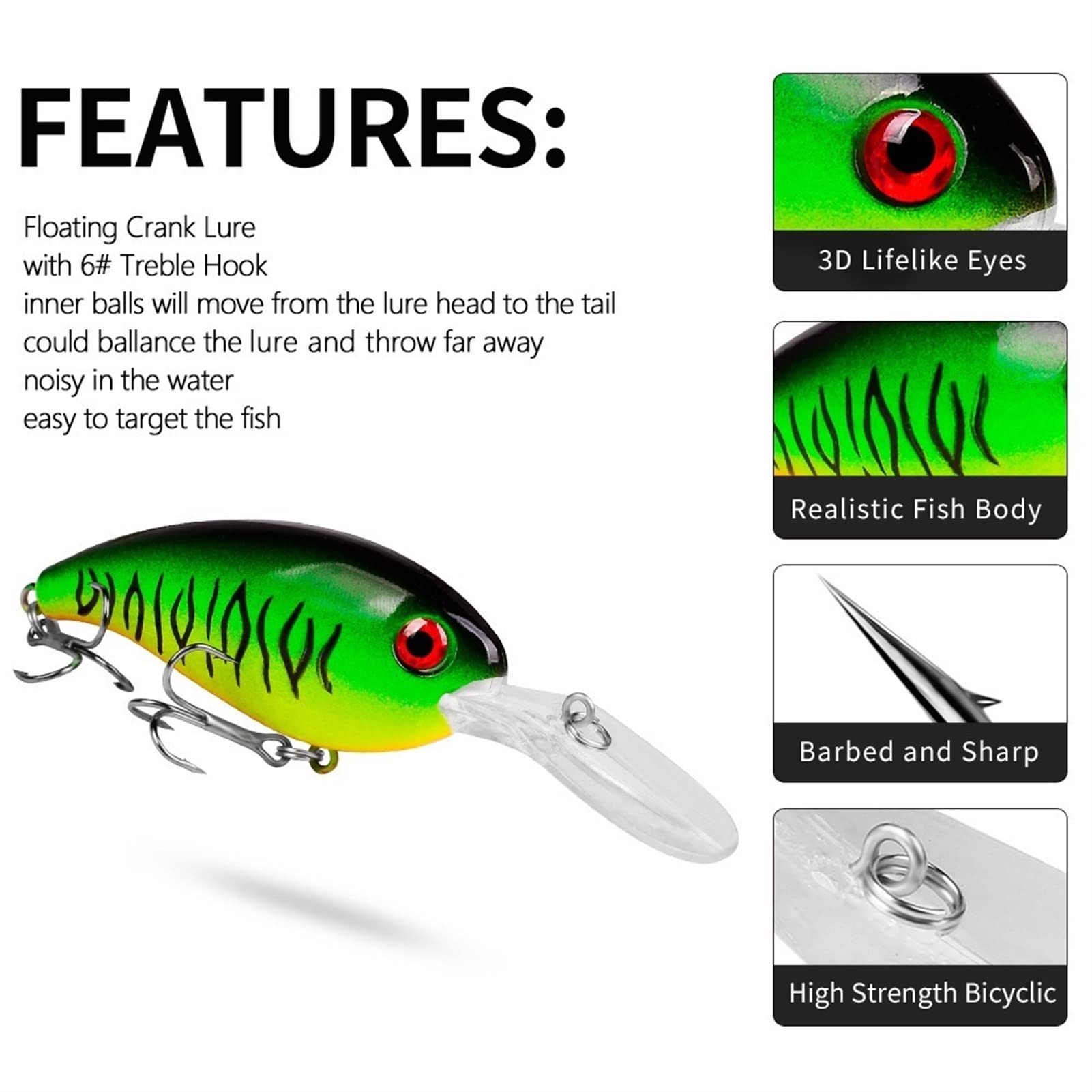 LUSHAZER Appâts de pêche Crayon Minnow Lure 7g 15g Appâts artificiels en plastiq