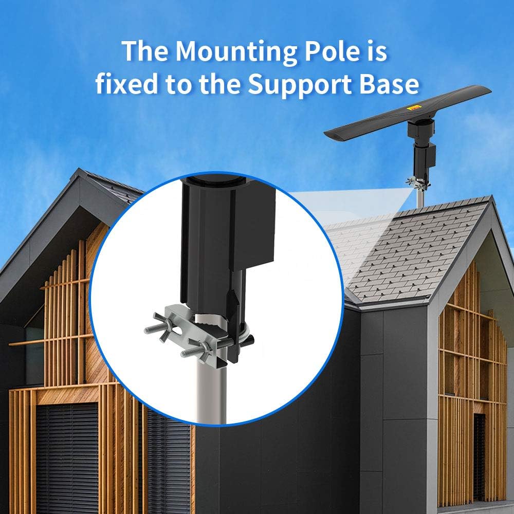 Antenna Mounting Pole Installation