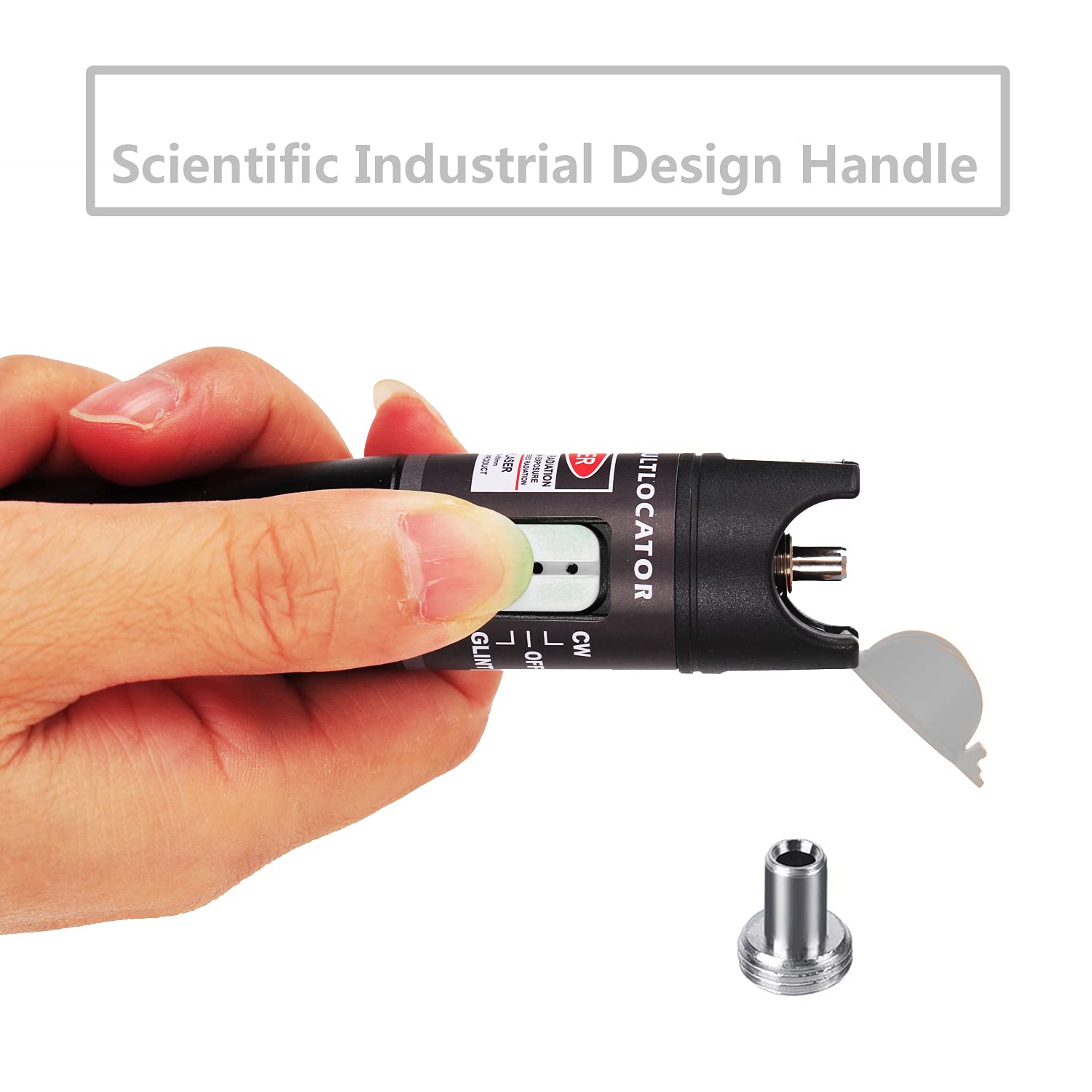Visual Fault Locator 30KM, VFL Fiber Optic Light Source Tester 30mW, Red Light Pen Equipment for 2.5mm Universal Connector, FC/SC/ST/LC Adapter for CATV Telecommunications, Fiber Network Cable Test