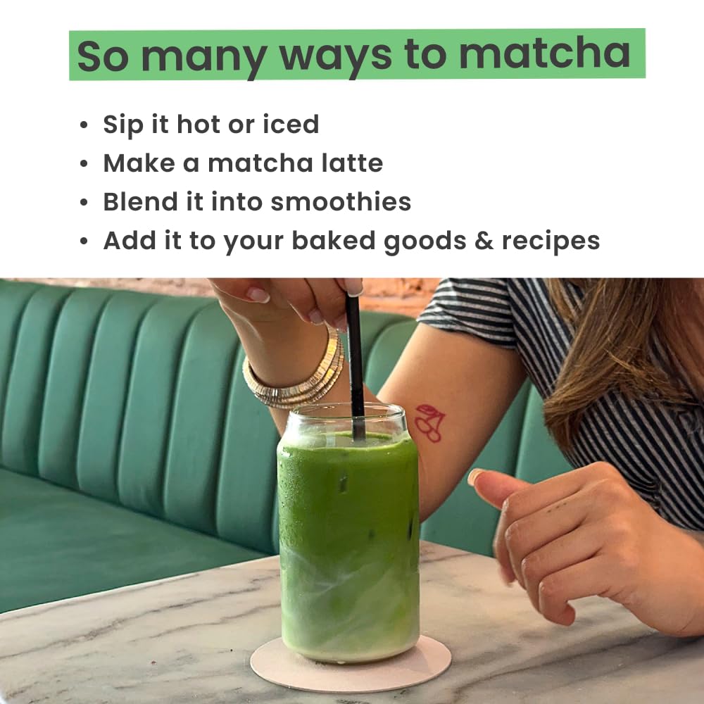 PureChimp Ceremonial Grade Matcha Powder 1 75oz Pure Japanese Matcha Ceremonial Grade Tea Shade-Grown in Kagoshima Antioxidant-Rich Green — view 8