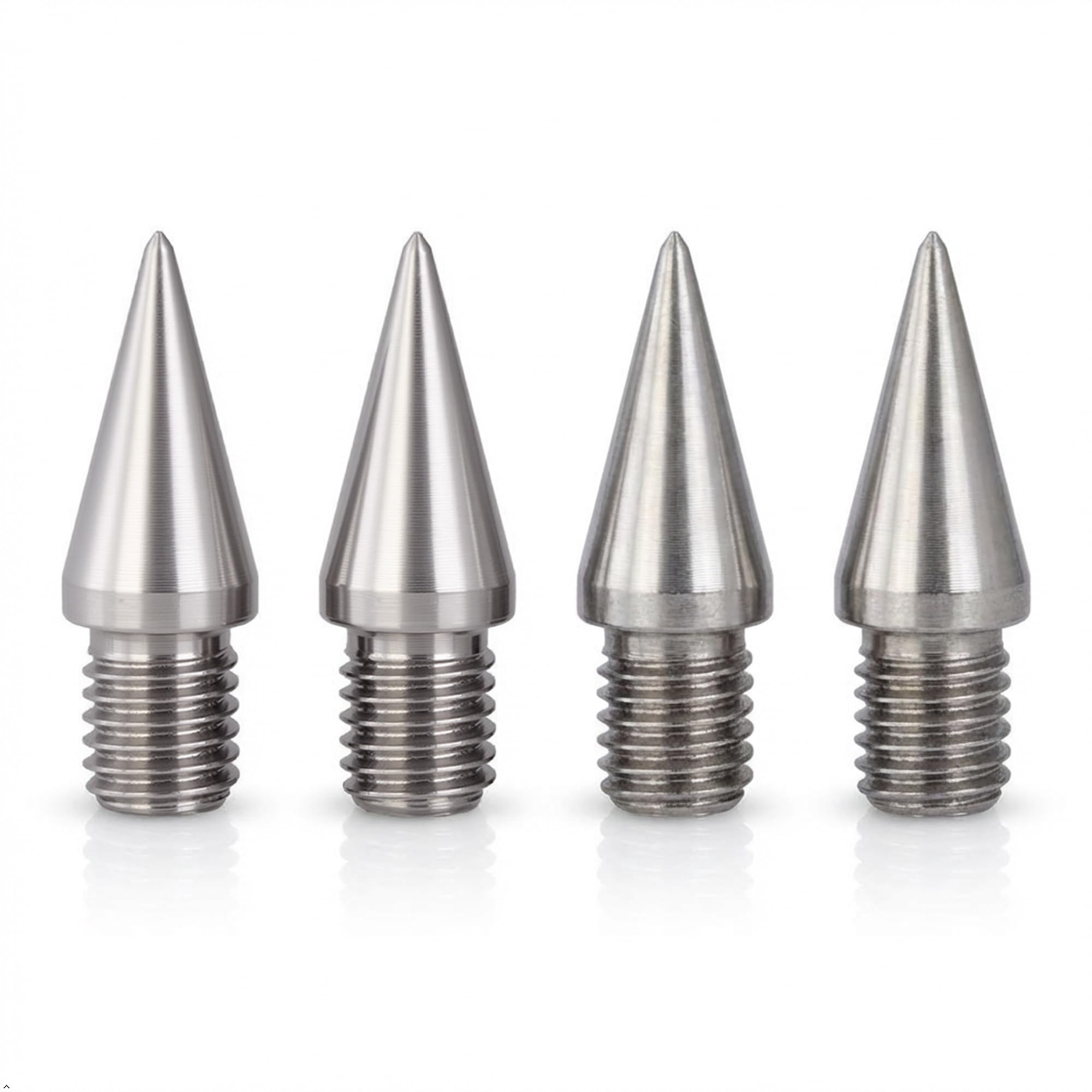 PrecisionGeek® Speaker Spikes M6 Acciaio Inox Cono Ø10mm x 20mm Filetto M6 x 10mm Piedini Antivibrazione per Diffusori Hi-Fi