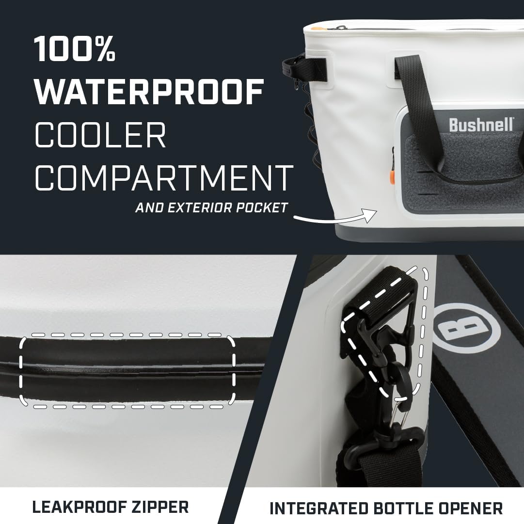 Bushnell Soft Coolers | Insulated Portable Ice Chest The Best Bag Cooler for Beach, Drinks, Beverages, Travel, Camping, Picnic, Leak-Proof with Waterproof Zipper