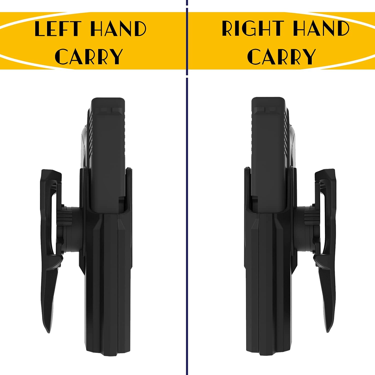 Left Gun Holster for Glock 19/17 Gen 1 2 3 4 5, Glock 23/32 Gen 1 2 3 4, Glock 45/44/19X, OWB Paddle Holster, Open Belt Tactical Holster, Fast Release & Adjustable Cant Holster - Right/Left Handed