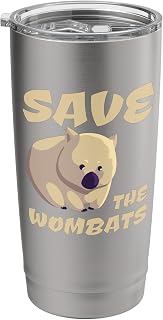 Save The Wombats Stop Australian Bushfires Fire Animals Stainless Steel Insulated Tumbler