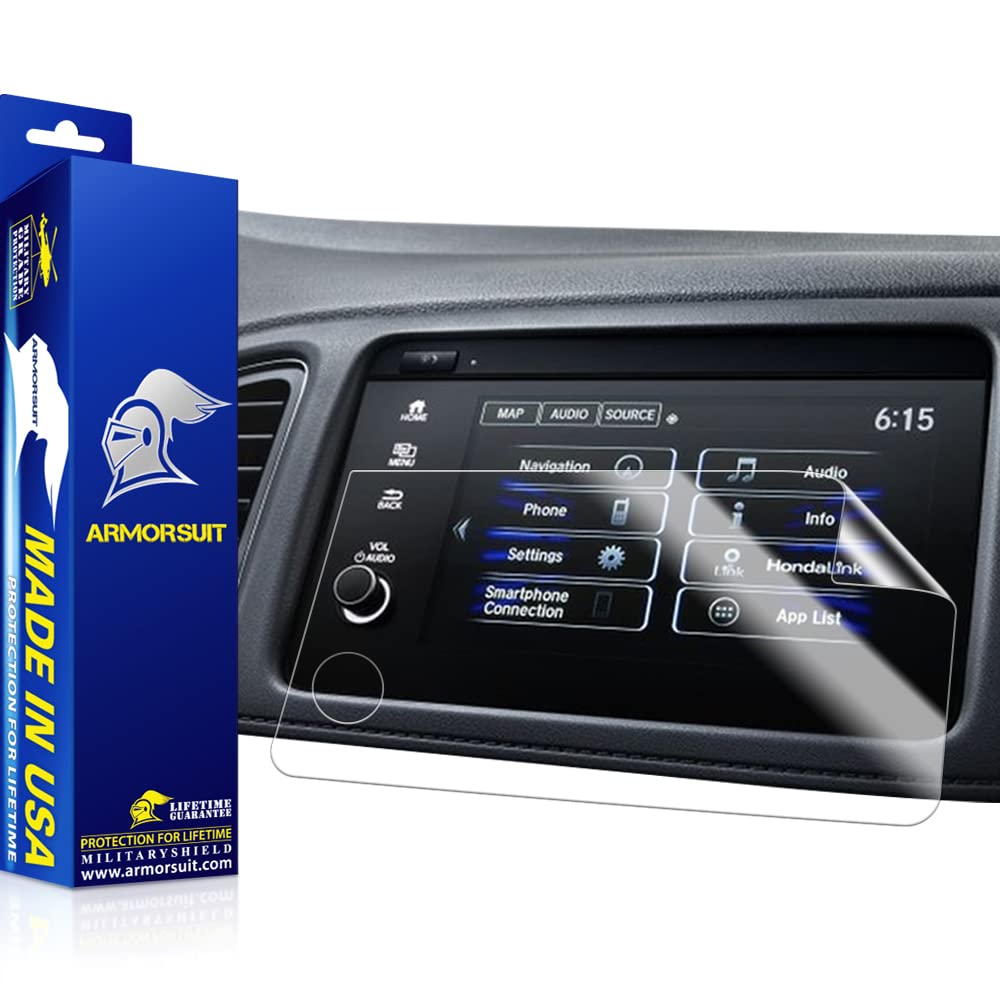 ArmorSuit (2 Pack) Screen Protector Designed for Honda HR-V EX EXL Navigator (2019-2020) MilitaryShield HD Clear Film - Made in USA