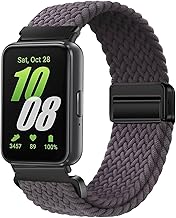 Nylon Braided Strap Compatible with Samsung Galaxy Fit 3, Elastic Magnetic Buckle Bracelet for Samsung Galaxy Fit 3 SM-R390 Men Women