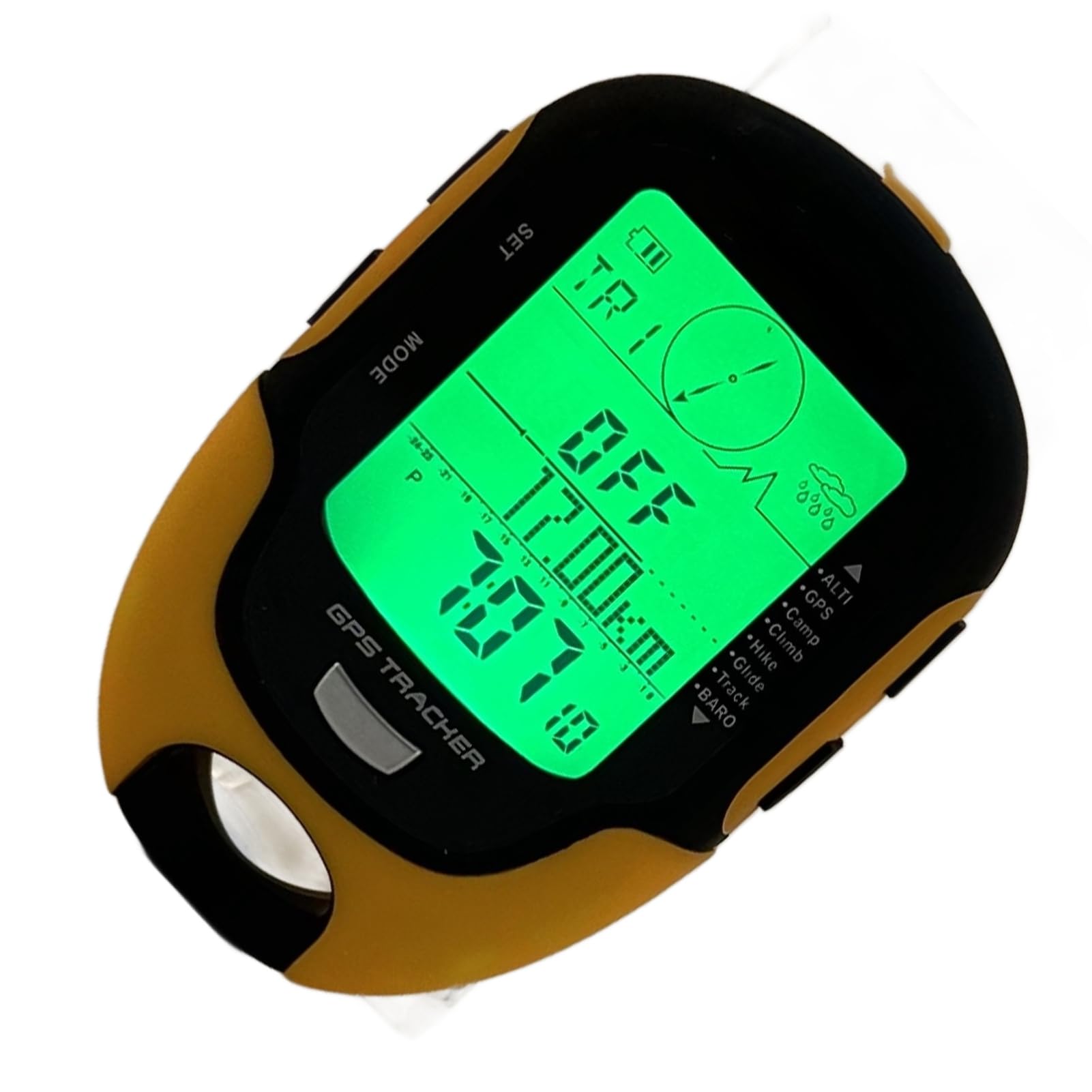 Chrees FR510 ABS IPX4 WASGERFORTE GRADE OUTTOOR -NAVIGATION Höhenmesser Temperaturfeuchtigkeit Kompass GPS Elektronischer Höhenmesser GPS Elektronischer
