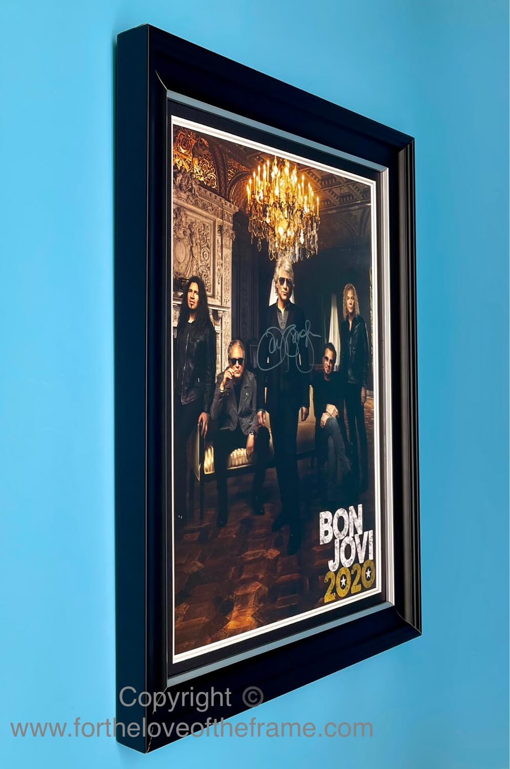 Jon bon jovi サイン入り写真 フレーム付き Amazon.com: Jon Bon Jovi Signed Autograph Music Memorabilia