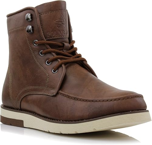 Polar Fox Brixton MPX506065 - Botas de trabajo diario con cordones para hombre