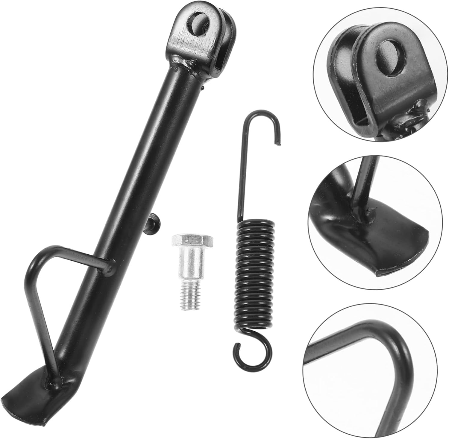 1set Motorcycle Kickstand Side Stand for Bikes Easy Installation Stable Support for Safe Parking Surfaces