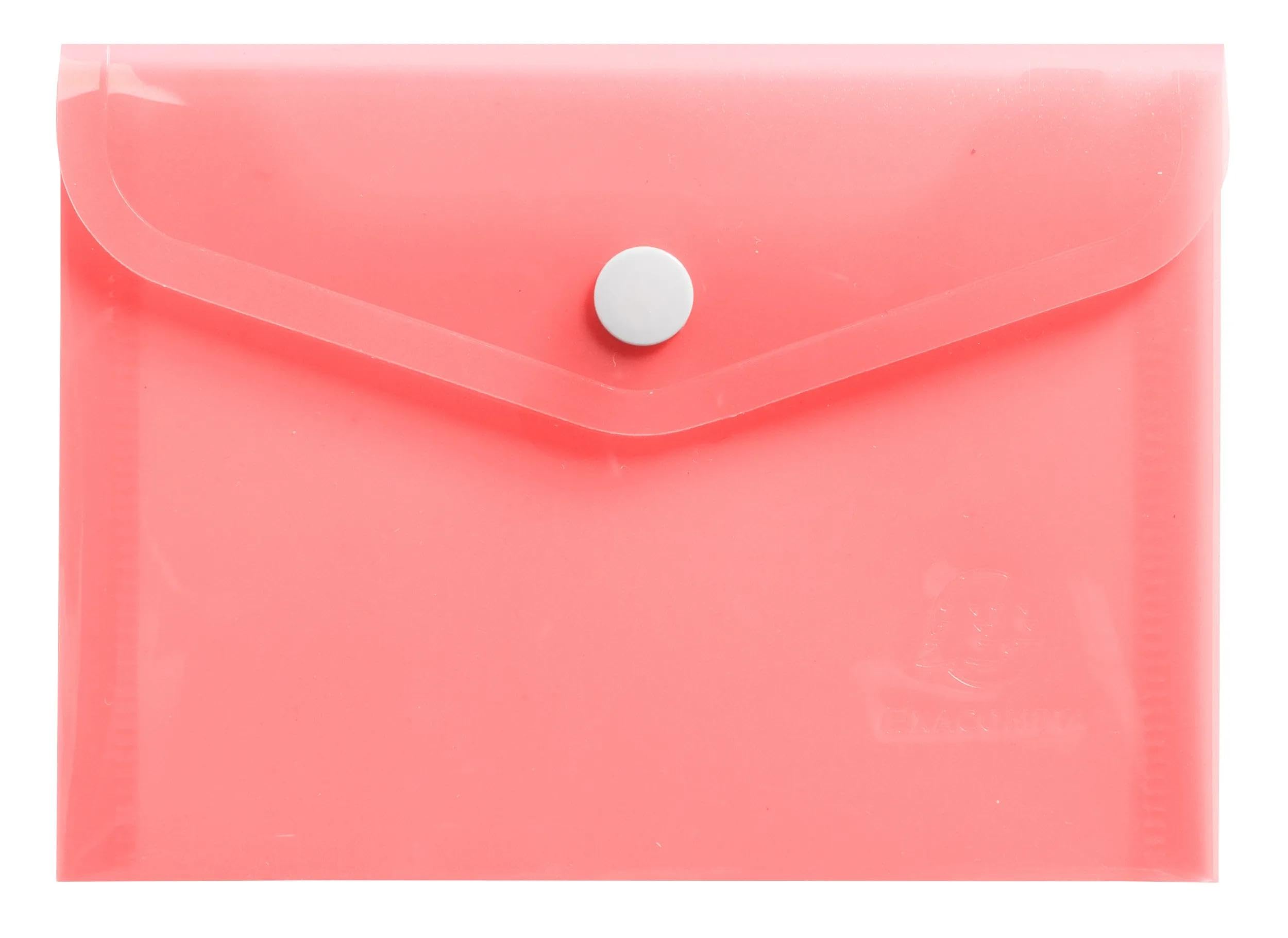Exacompta, Ref 35410E, Box of 28 Pockets with snap Button Closure with Flap, Chromaline Pastel, Dimensions: 19 x 14 cm - Image 3