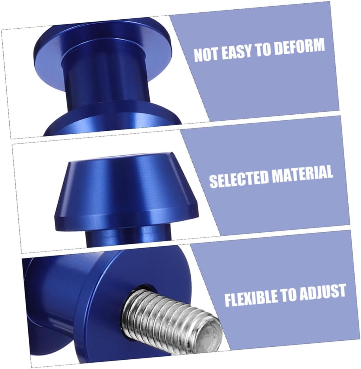 4pcs Blue 8mm Cnc Motorcycle Swing Arm Sliders Spools Stand Screws Replacement Motorbike Swingarm Screw Stands for Sports Bikes