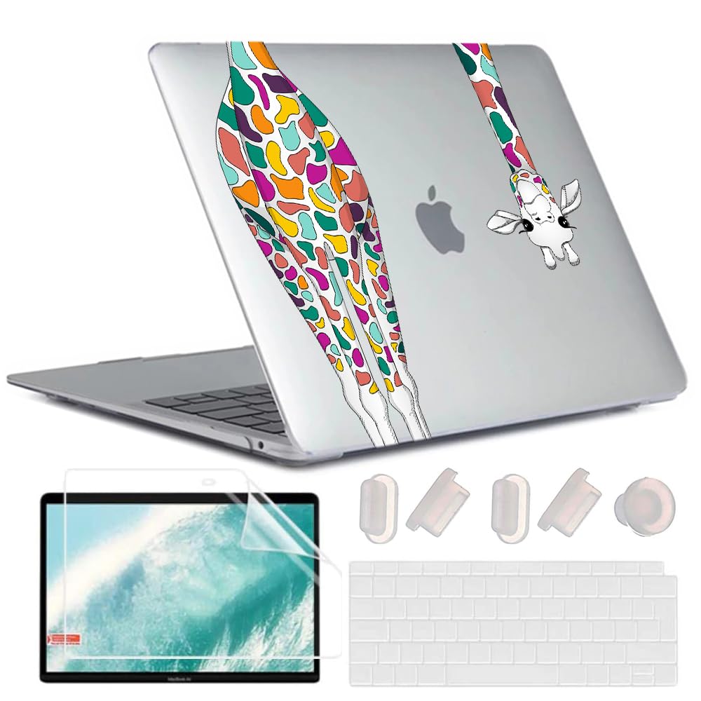Con Bonus Cultura Custodia MacBook Air 13 Retina 2018-2021 - Cover Protettiva Rigida Con Copertura Tastiera Balena Custodia Pc