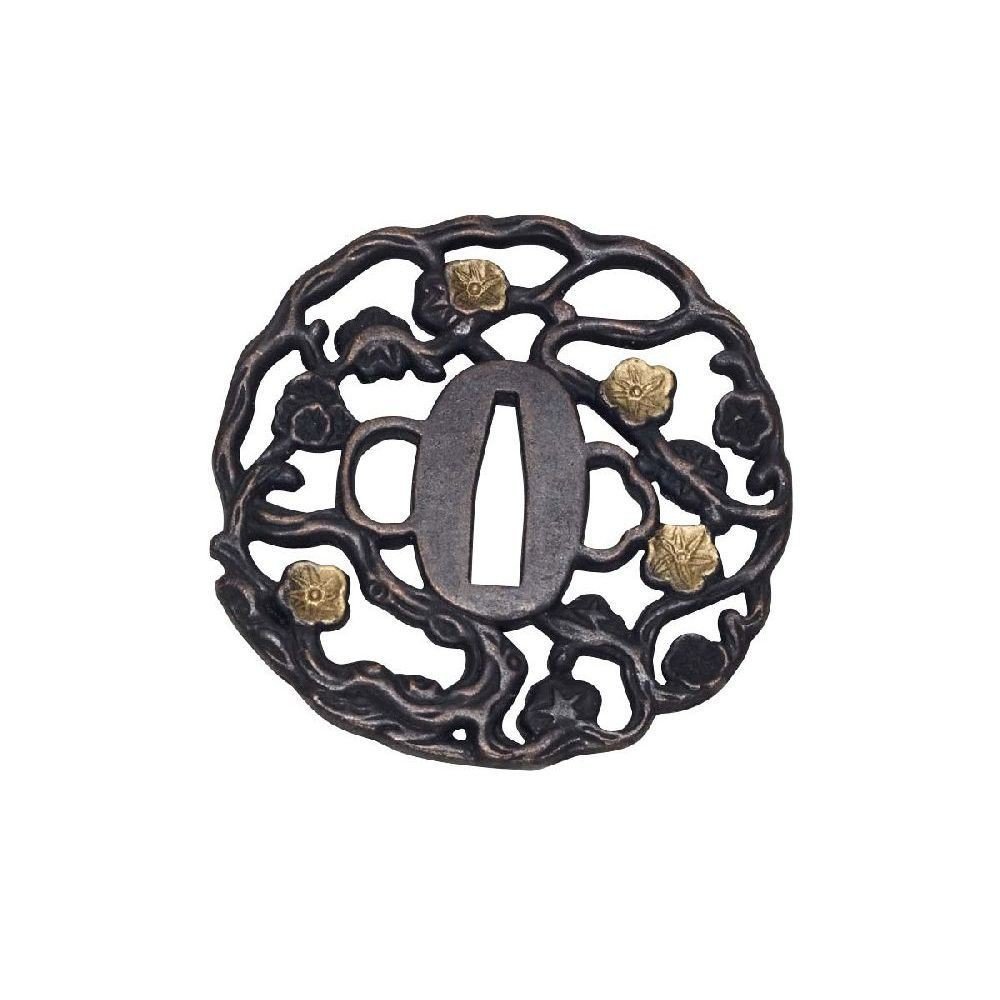 Haller 85780 John Lee Golden Flower Tsuba Sword, Multicoloured, One