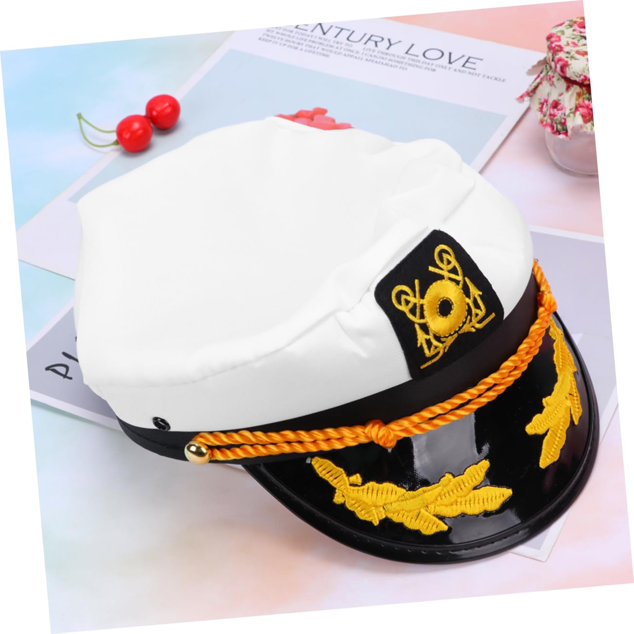 SHERCHPRY 3pezzi Cappello Da Marinaio Unisex Regolabile Accessorio Per Costume Da Per Feste e Cosplay Di Adulti Design Alla Moda e Versatile