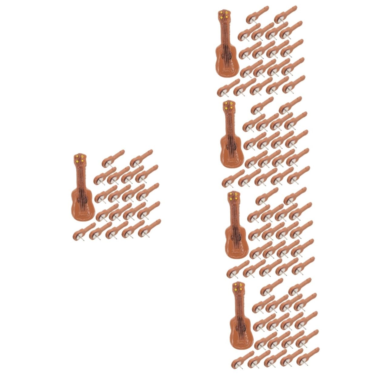 Punaises forme de guitare DOITOOL pour fixer sans abîmer vos tableaux liège