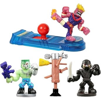 Akedo Ultimate Arcade Warriors Starter Pack Mini Battling Action Figures Ready Fight Split Strike