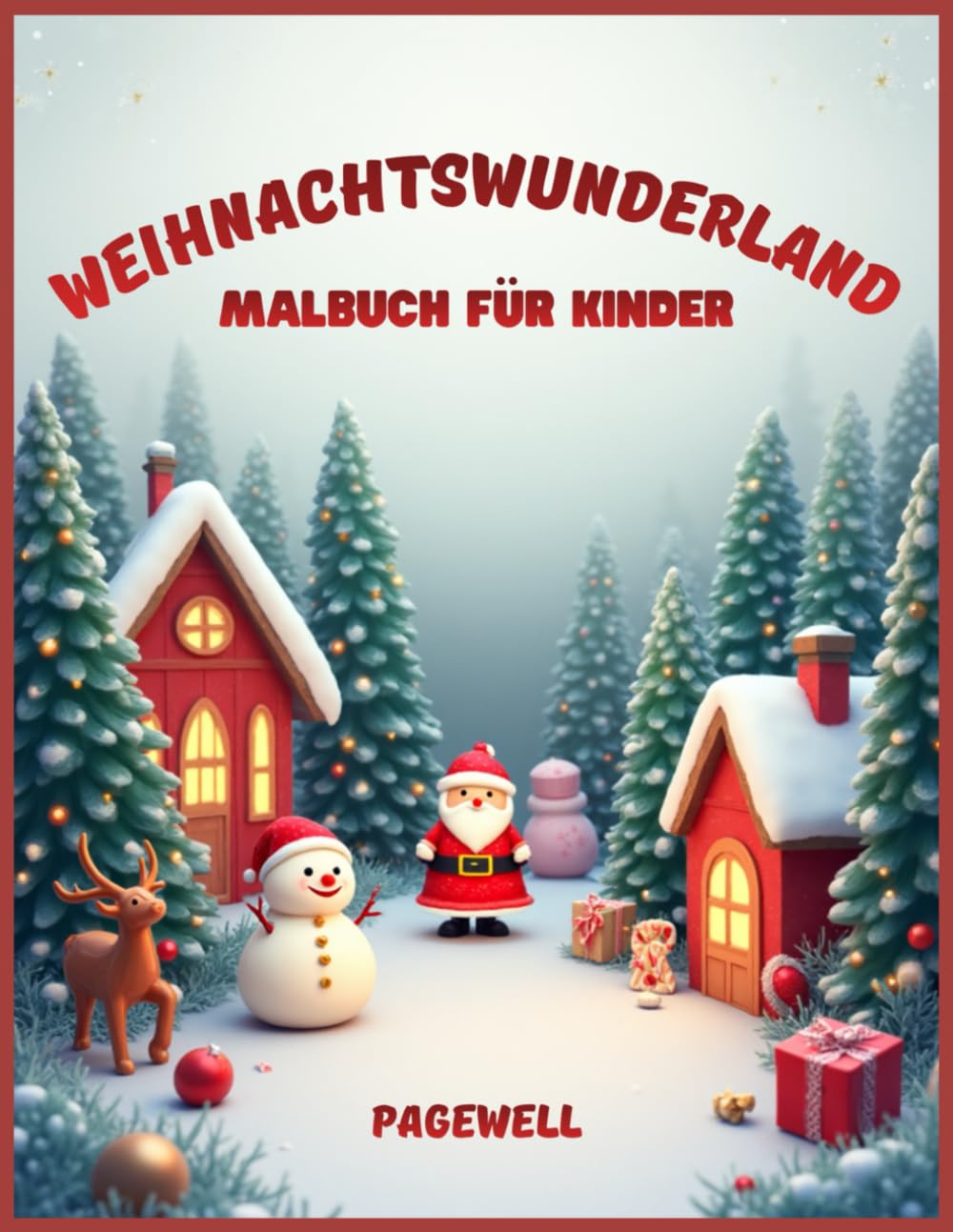 Weihnachtswunderland – Malbuch für Kinder: 20 Lustige und Magische Weihnachtsmotive zum Ausmalen | Weihnachtsmann, Schneemänner, Rentiere und Festliche Freude