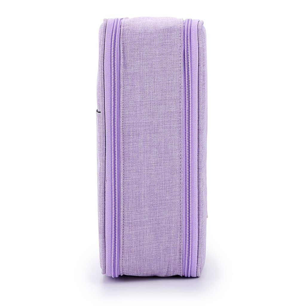 Sumree - Estuche de lápices de colores, 300 agujeros, bolsa de lápices, rotuladores, gran capacidad con doble cremallera, para dibujante profesional o aficionado, Púrpura 1, 30cm x 21cm x 10.5cm, Moda