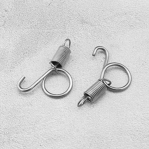Image of The Lord of the Tools 30Pcs Spring Hook Cage Spring Cage Door Hooks Iron Spring Wire Latch Hook Cage Door Fixing Tools for Chickens Pigeons Rabbits 55mm