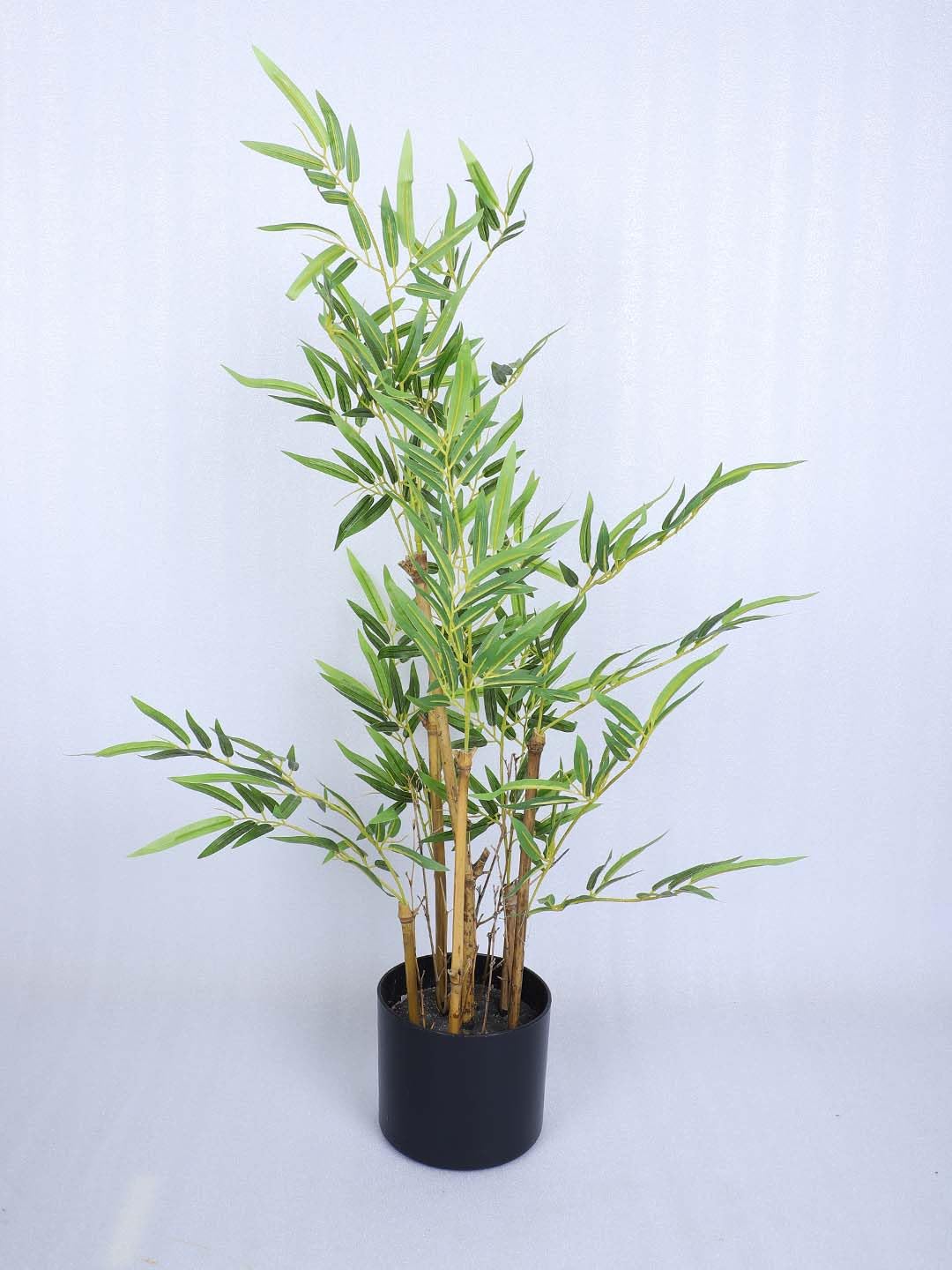 Home Bloom Artificial Green Bamboo Plant for Home Decor/Office Decor/Gifting | Natural Looking Indoor Plant (with Pot, 150 cm) (Artificial Plants-15)-image-33