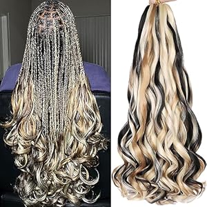 COOKOO 9 Packs French Curly Braidin...