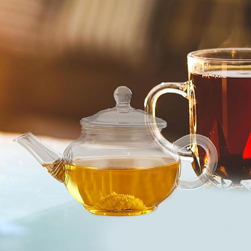 Miniatura 5 de RORPOIR Mini tetera Mini cafetera de hojas sueltas Tetera Hervir Tetera de vidrio Tetera Cafetera Hervidor de agua Restaurante Tetera de vidrio para