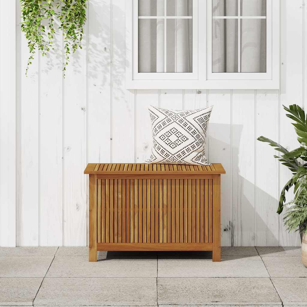 Tomostar Coffre de Jardin Extérieur, Coffre Malle de Rangement Boîte de rangement de jardin 90x50x58 cm bois d'acacia massif
