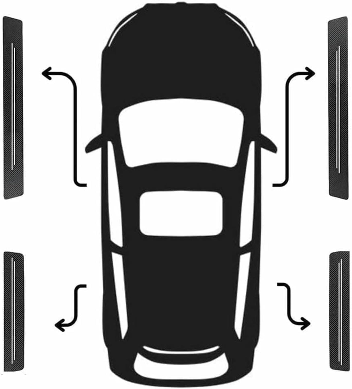 4 Protectores De Umbral De Puerta para Jeep para Compass (II) 2017-2020 2021, Tira De Pedal De Bienvenida, Placa De Desgaste para Umbral De Puerta.