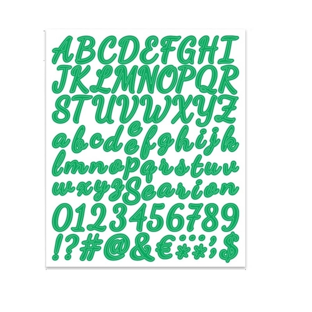 10 Sheets Large Self-Adhesive Stickers - Letters & Numbers for Crafts(Color9)