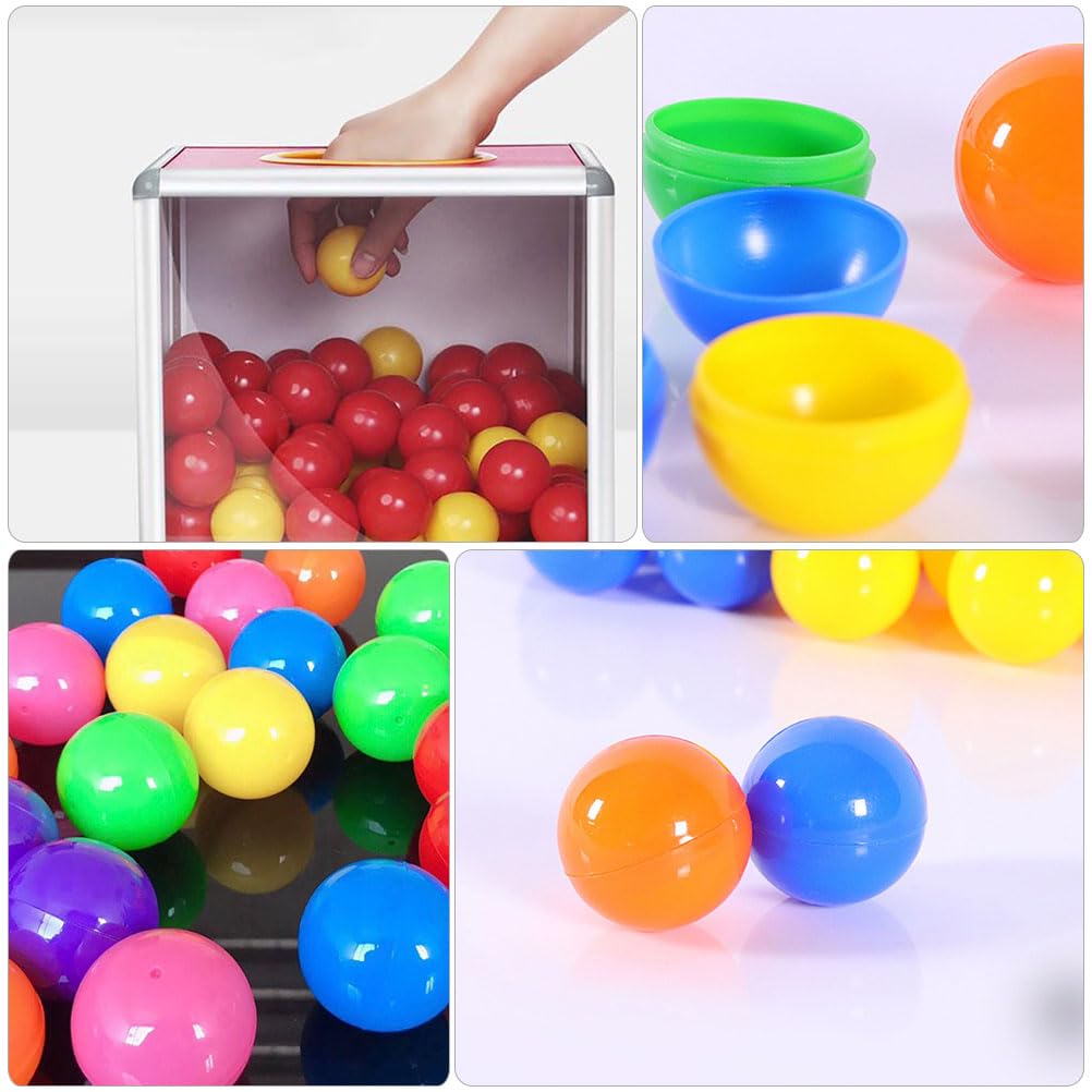 POPETPOP Boules De Loterie – 50 Boules En Plastique Creuses 70 Mm, Ouvrables, Rechargeables, Pour Bingo, Fêtes, Loisirs Créatifs
