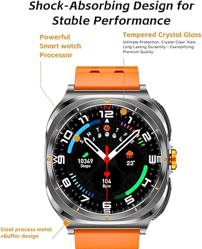 Miniatura 7 de Reloj inteligente con auriculares (responder y hacer llamadas) Reloj resistente al agua IP67 (2 correas), relojes deportivos más de 100 modos