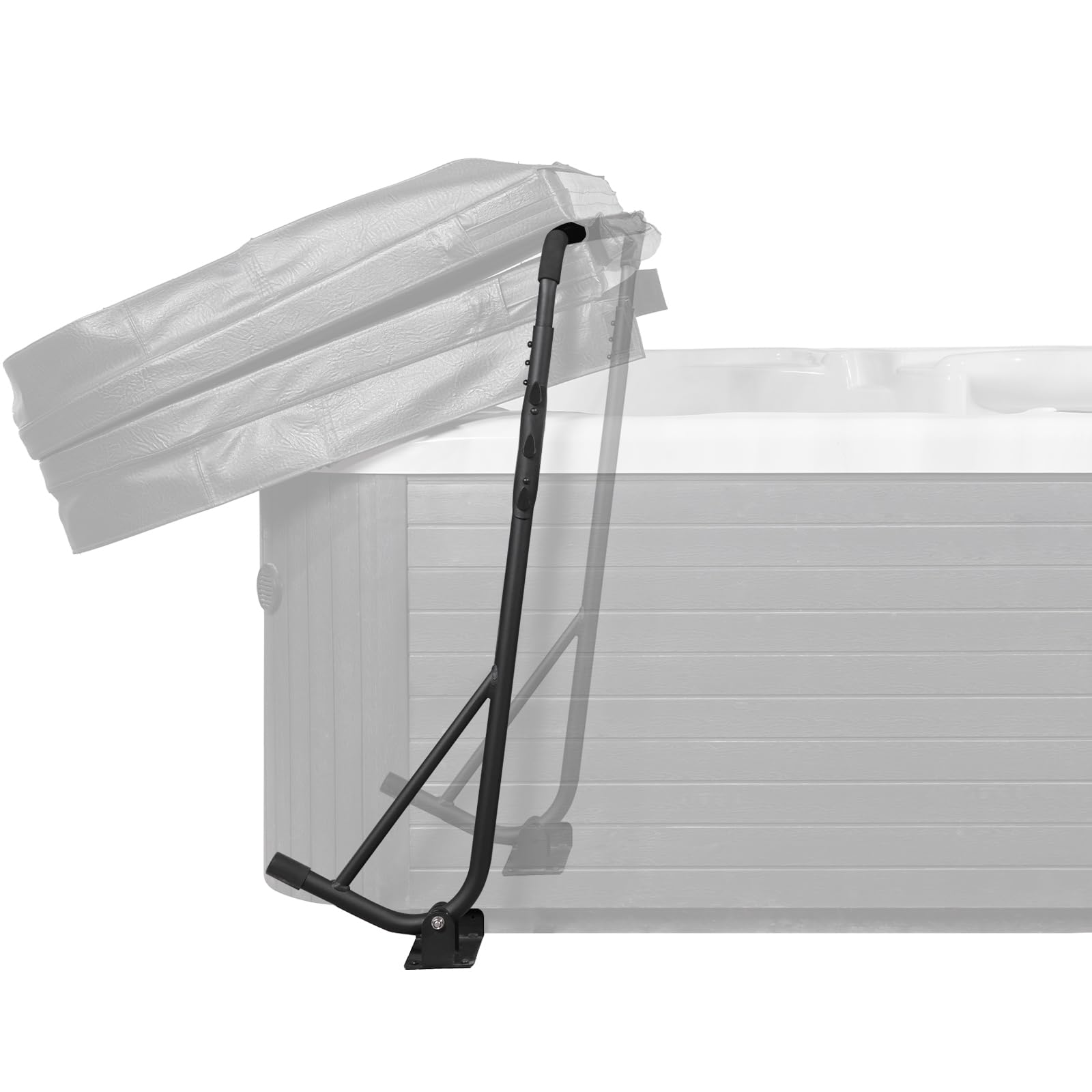 VEVOR Hot Tub Cover Lift, Spa Cover Lift, Height 31.5" - 41.3" Width 57" - 92.5" Adjustable, Installed Underneath on Both Sides, Suitable for Various Sizes of Rectangular Bathtubs, Hot Tubs, Spa