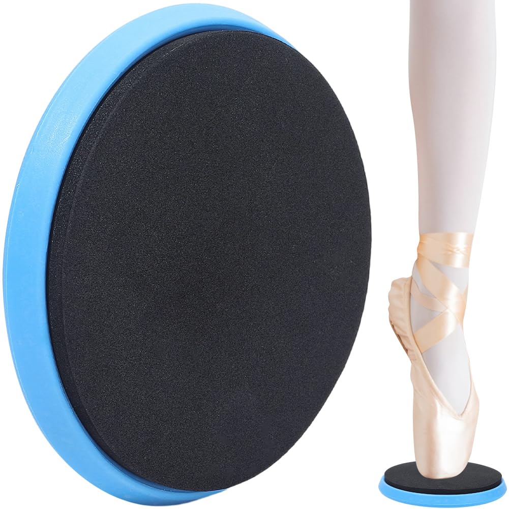 CREATCABIN Ballet Pirouette Disc Turning Disc for Dancers Ballet Turning Board Spinner Disk Training Equipment Dancing Skating Balance Technique Portable for Dancers Ice Skaters Gymnasts Blue