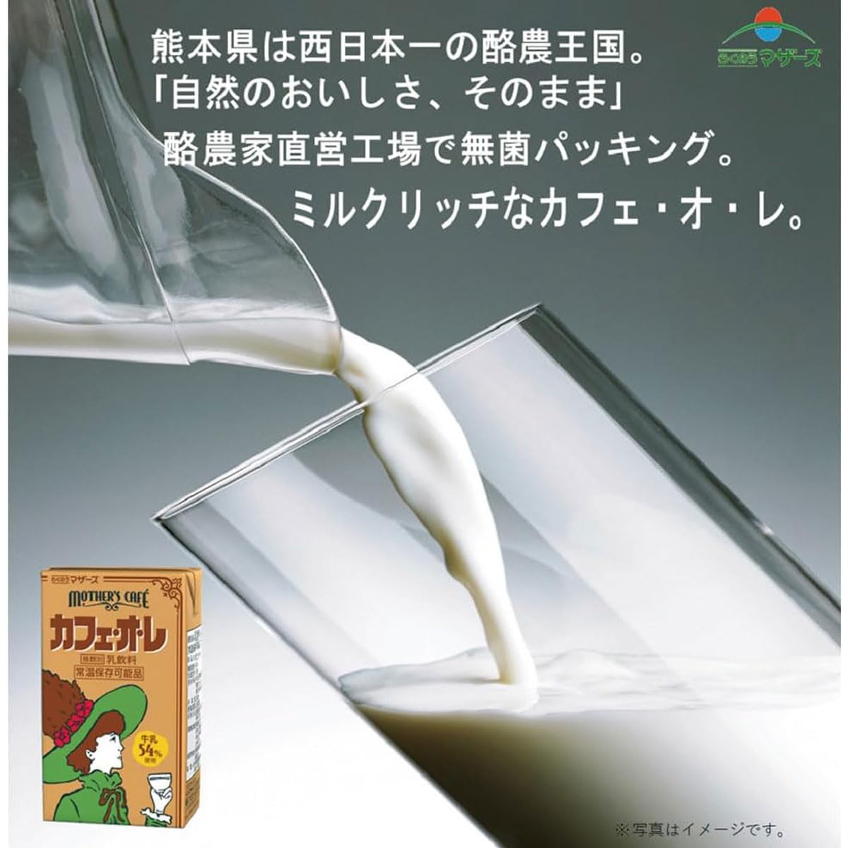 Amazon.co.jp: らくのうマザーズ カフェオレ 250ml 紙パック 常温保存