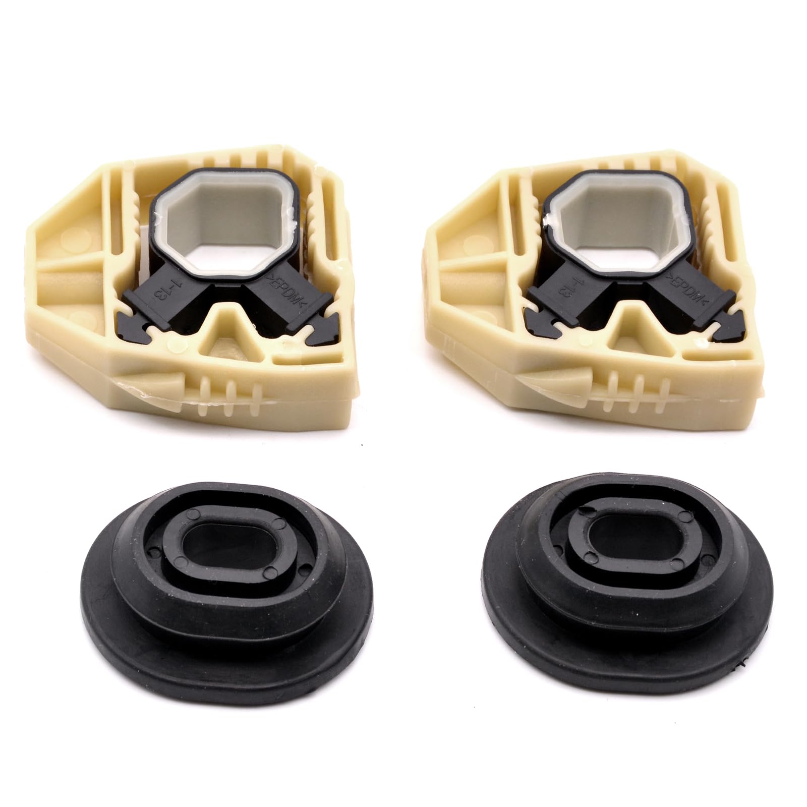2X Marco del depósito de agua del radiador Soporte de montaje superior inferior Para A1 A3 Para VW BEETLE CADDY EOS GOLF PASSAT JETTA PASSAT POLO TIGUAN TOURAN Para Skoda FABIA YETI SUPERB