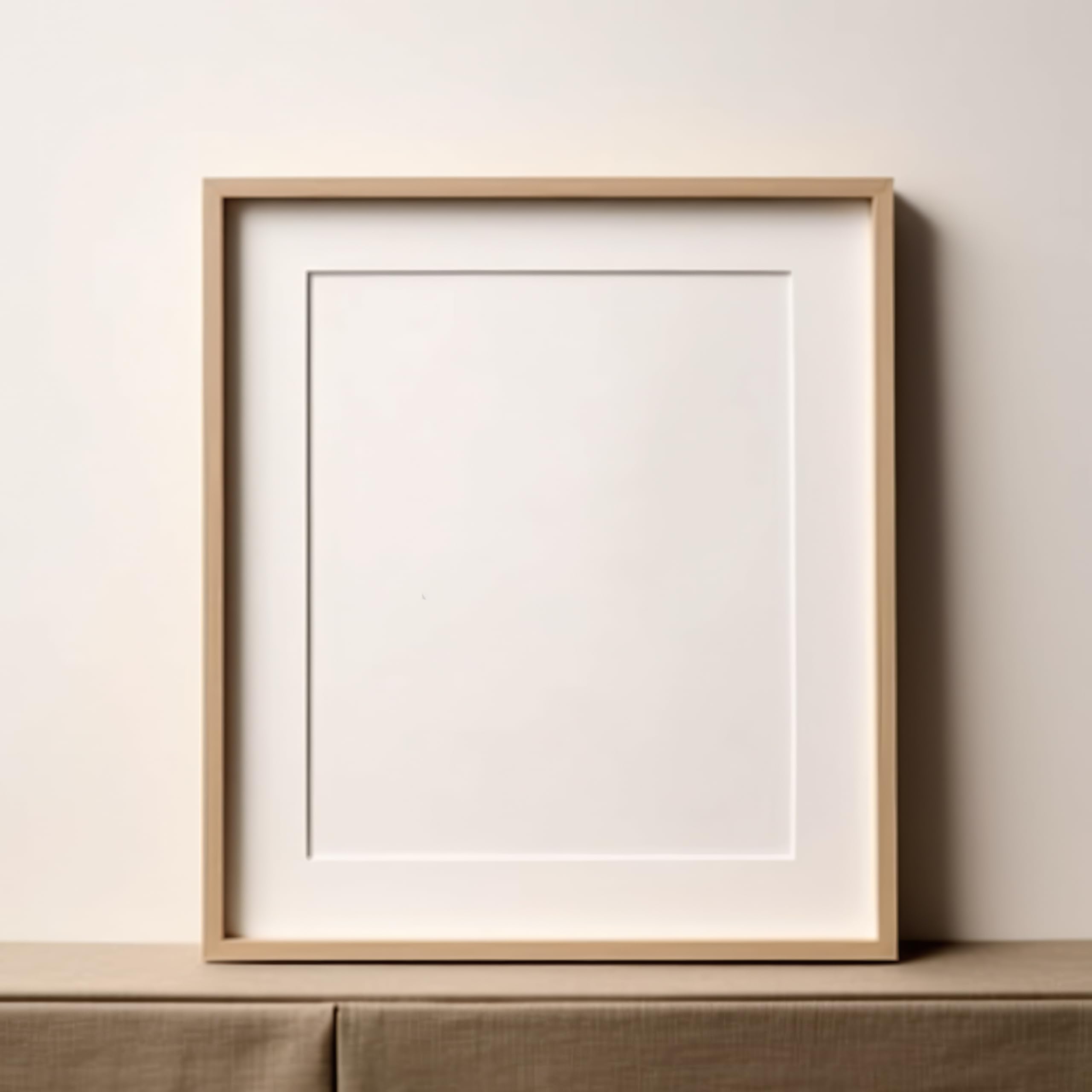 Bilderrahmen Eiche 28 x 35 cm mit Passepartout für 20 x 25 cm - 2er Set - Natur Massivholz Fotorahmen Echtglas Wandbehang