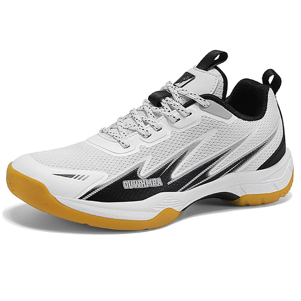 Zapatillas Multi-Deporte Badminton Hombre y Mujer Placa Anti-Torsión, Malla Transpirable, Entresuela MD y Suela Antideslizante para Uso Indoor
