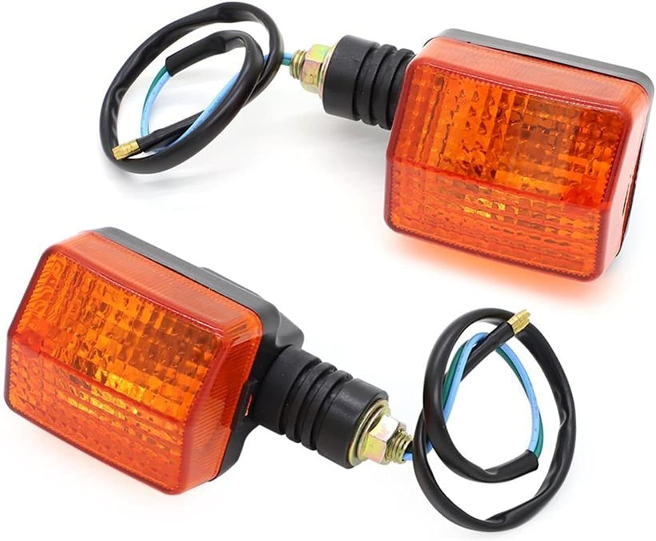 2x Motorcycle Turn Signal Light Indicator Halogen Lamp For HONDA XR 650L 1993-2021, black
