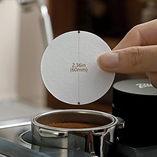 Miniatura 3 de GeeRic 100 hojas de filtro de café, filtros de repuesto de 2.36 pulgadas (2.362 in), filtros de papel desechables redondos compatibles con la