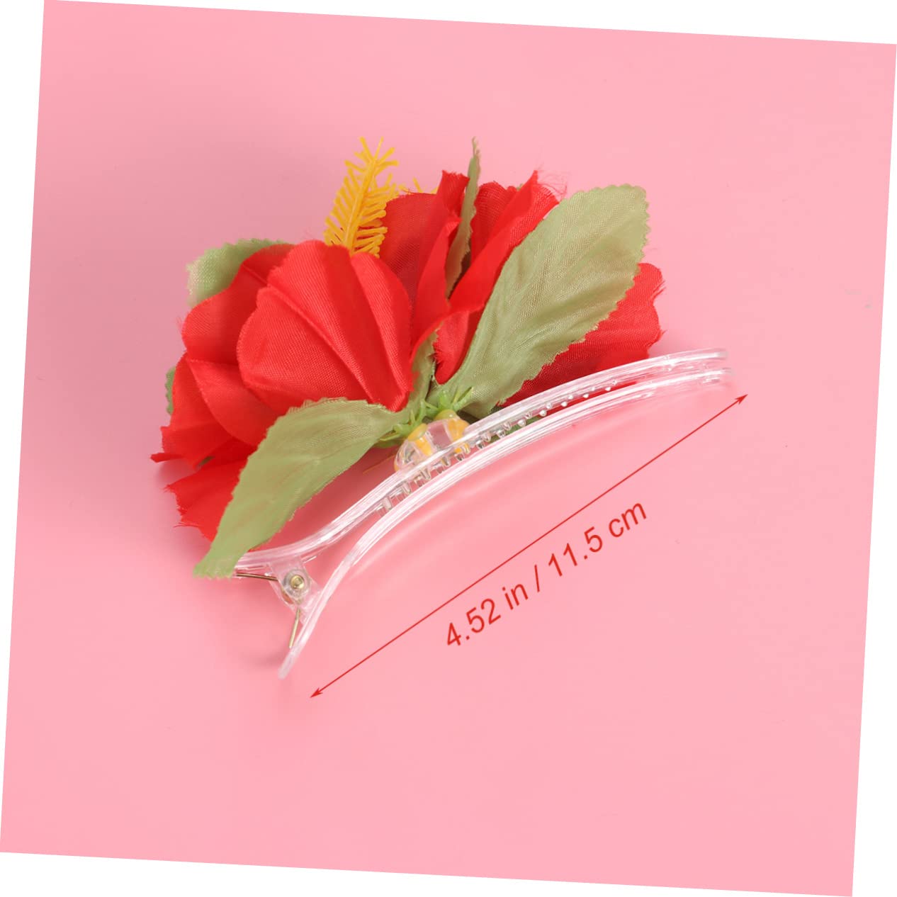 FRCOLOR Lot de 16 barrettes à cheveux pour mariée - Pinces à cheveux - Accessoires de cheveux de mariage - Épingles à cheveux - Barrettes à cheveux pour filles - Hibiscus Hawaii