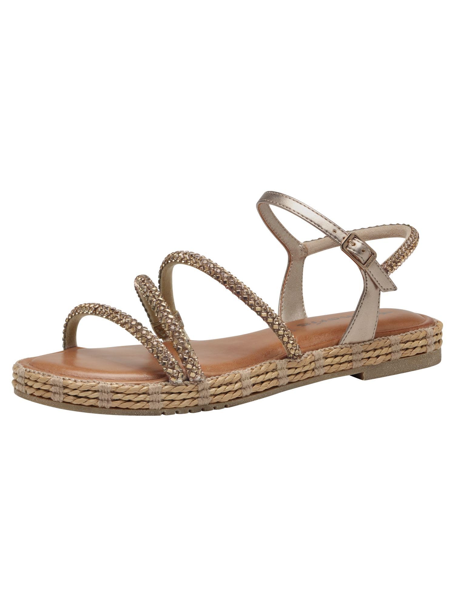 Tamaris Women's Flat Sandals, Bronce, 6.5 UK