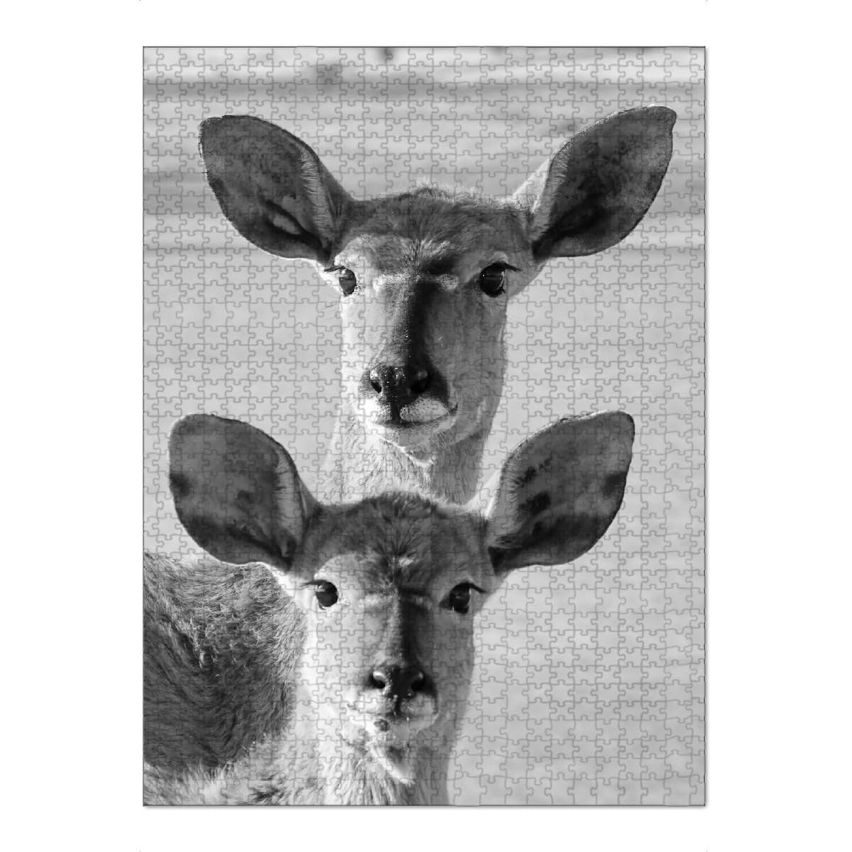 artboxONE-Puzzle XXL (1500 Teile) Natur Nyalas Mutter und Kind - Puzzle nyala Animal Child