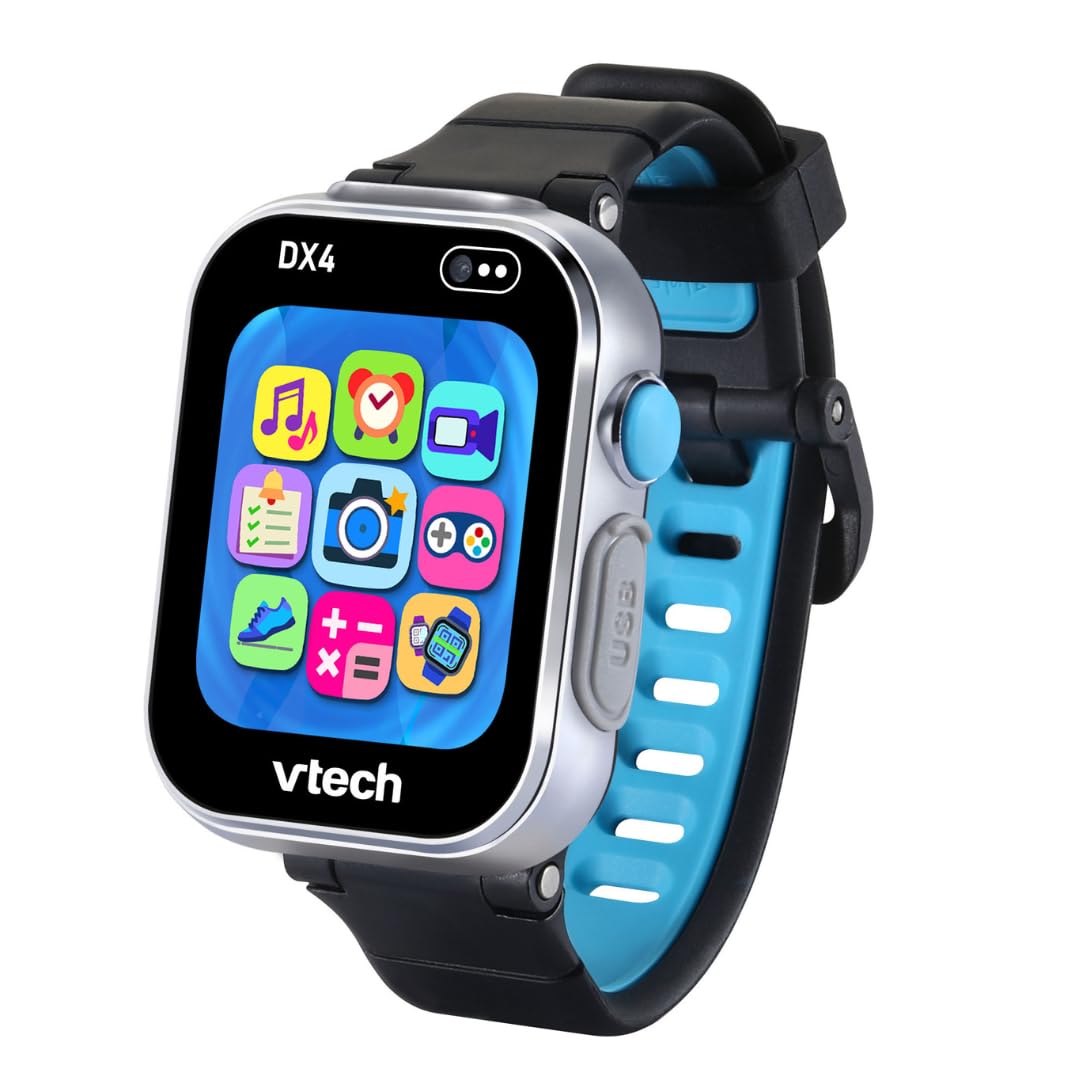 VTech KidiZoom Smartwatch DX4, Black (Bilingual Version)