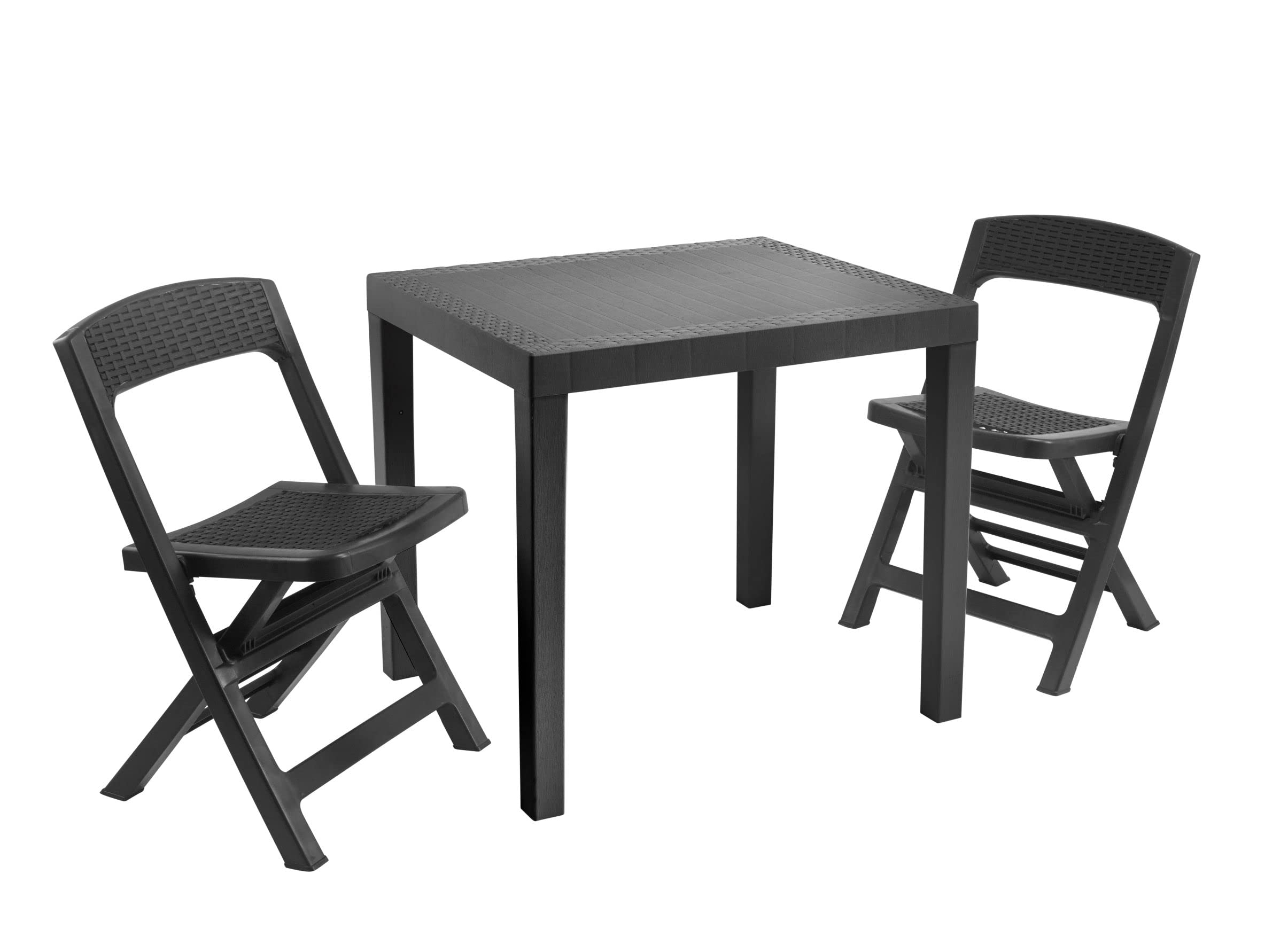 SET POKER composto da 1 tavolo rettangolare + 2 sedie pieghevoli