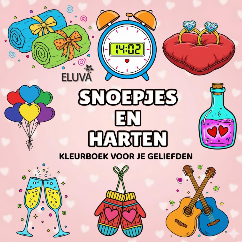 Cozy Love: Snoepjes en Harten Kleurboek voor je Geliefden: 60 Eenvoudige Bold Kleurplaten voor een Romantisch Moment Samen